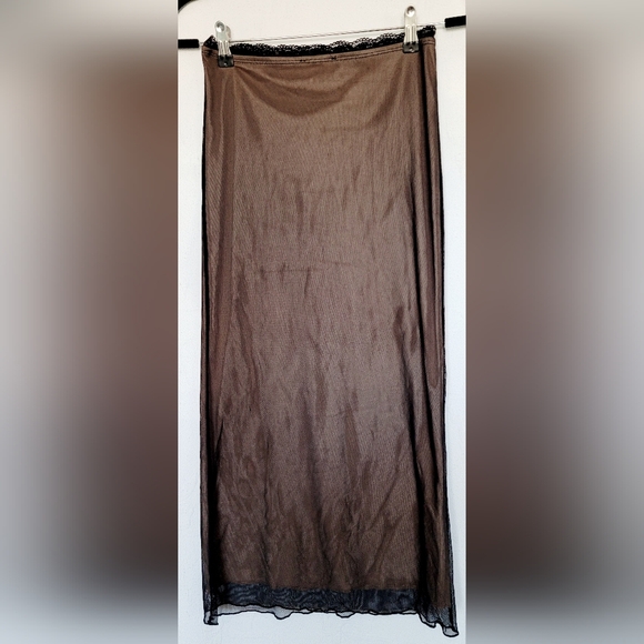 London Rose Women's Tulle Pull On Stretch Skirt Nude Lining Comfy Small - Picture 3 of 16